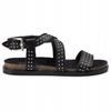 Sandali Neri in Pelle da Donna Quazi 36 3U5G5*