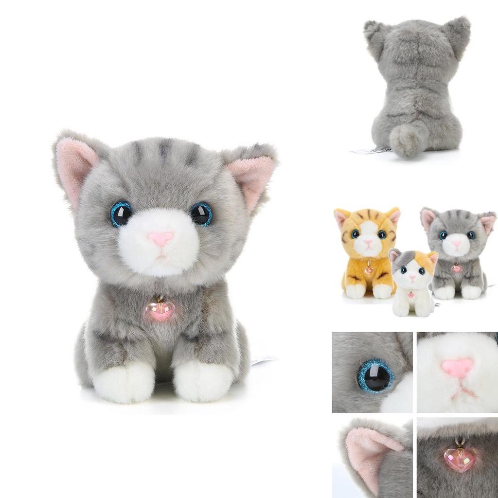 Adorable Simulation Siamese Shorthair Plush Cat Toy For Home And Room Decor