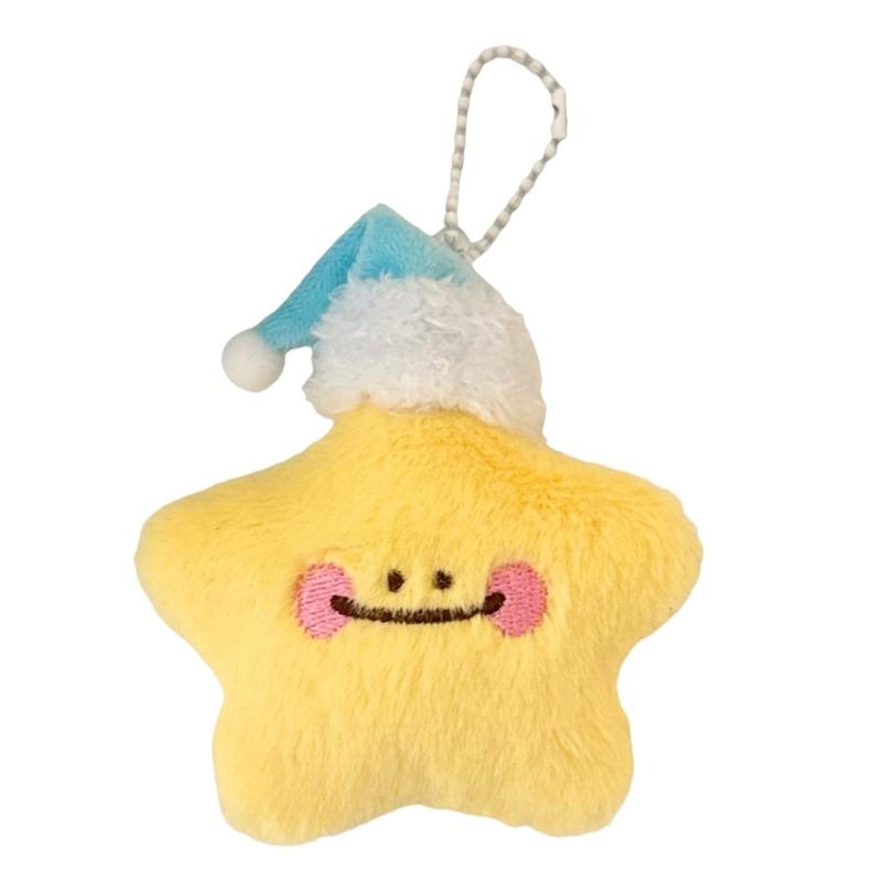 Soft Star Keychain Plush Toy Charm For Bags Backpacks Car Decoration