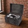 Large Wooden Storage Box Grey Antique Storage Box Wooden Jewelry Box  Home Bedroom Decor