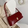 High Quality Vintage Red Shoulder Bag Women's  Spring Popular New Handbag Korean Wedding Bride Design Sense Underarm Bag