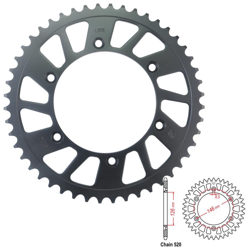 For Kawasaki KLX400 KLX400SR 520 Motorcycle Rear Sprocket Gear