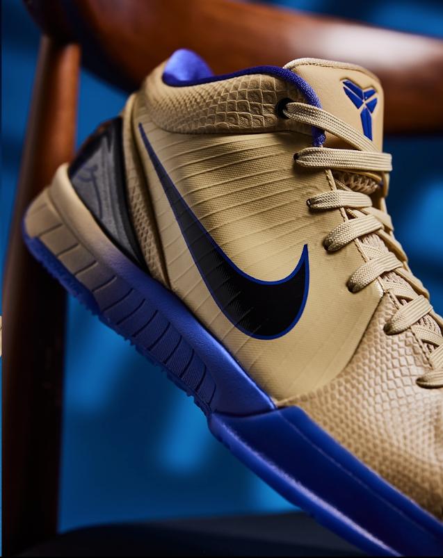 Nike Zoom Kobe 4 Protro FC – Comfortable Low-Top Unisex Basketball Shoes Gold/Black/Purple
