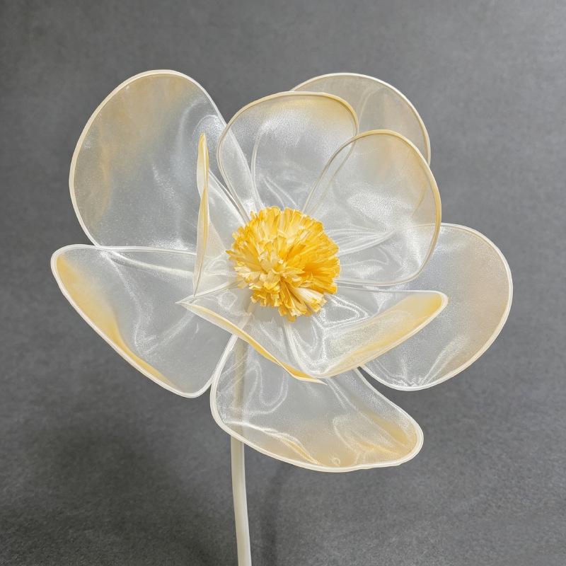 Organza Flower Heads for Aesthetic Wedding and Room Decor