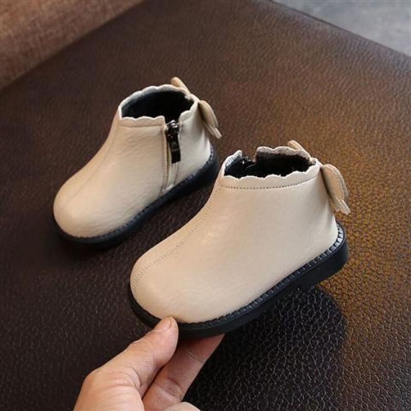 

Infant Baby Girl Soft Sole Shoes With Magic Tape Closure For Crawling And Walking Beige Shoes,12cm