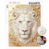 DIY Pearl Art Painting Majestic Lion Handmade Craft Modern Wall Decor Leisure Relax Activity Nice Gift for Novice Art Practitioners Home