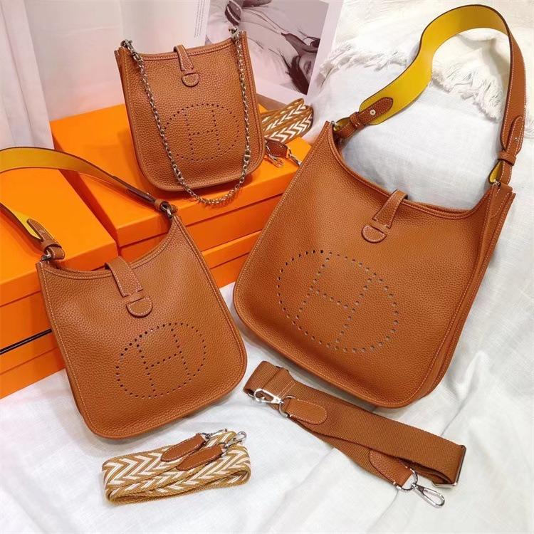 2023 new cowhide Evelyn evelyne mini 17/29TOGO first layer cowhide shoulder crossbody