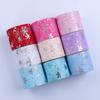 12cmX22m Snowflake Glitter Tulle Rolls Blocking Snow Organza Fabric Ribbon Tutu Skirt Wedding Gift Party Supplies Decoration