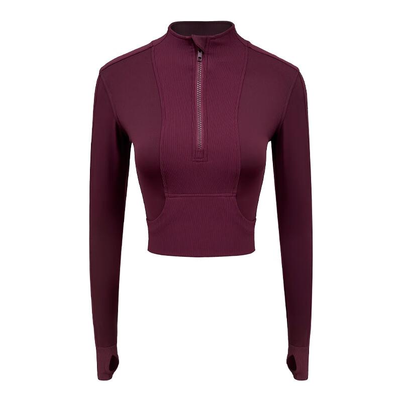 Women s Half-Zip Long Sleeve Yoga & Running Top S-XL