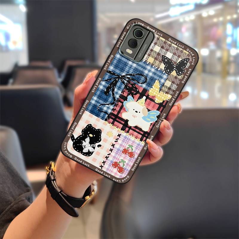 Anti-knock Anti-dust Phone Case For Nokia C32 Back Cover Phone Pouch Durable Graffiti TPU Soft case Dirt-resistant Cute