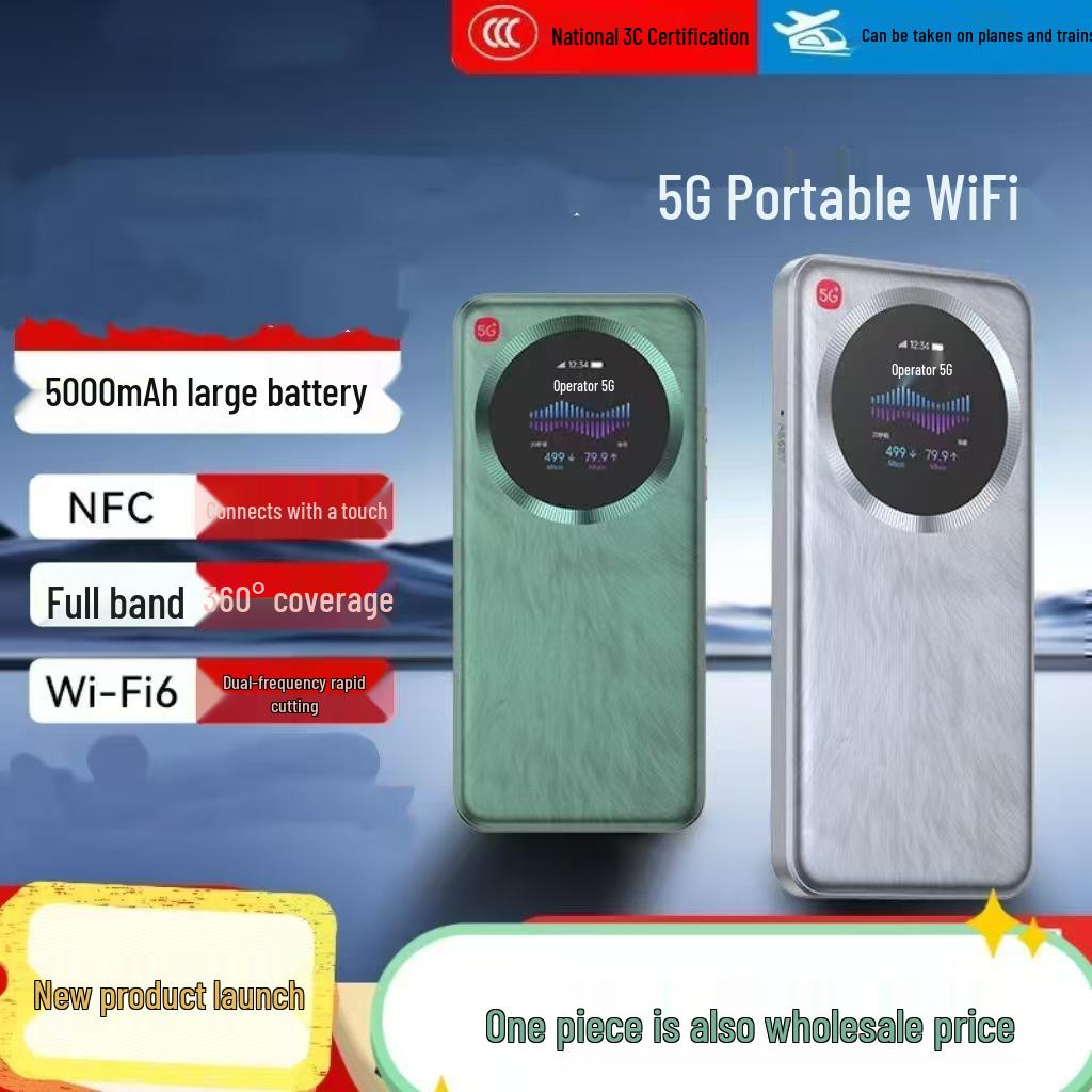 True 5G Portable WiFi 6 Router for Outdoor and Vehicle Live Streaming on All Networks