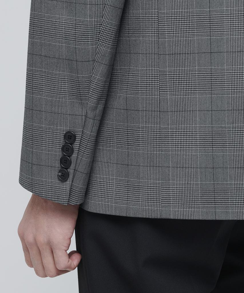Musinsa Standard Glen Check Basic Blazer [Medium Grey]