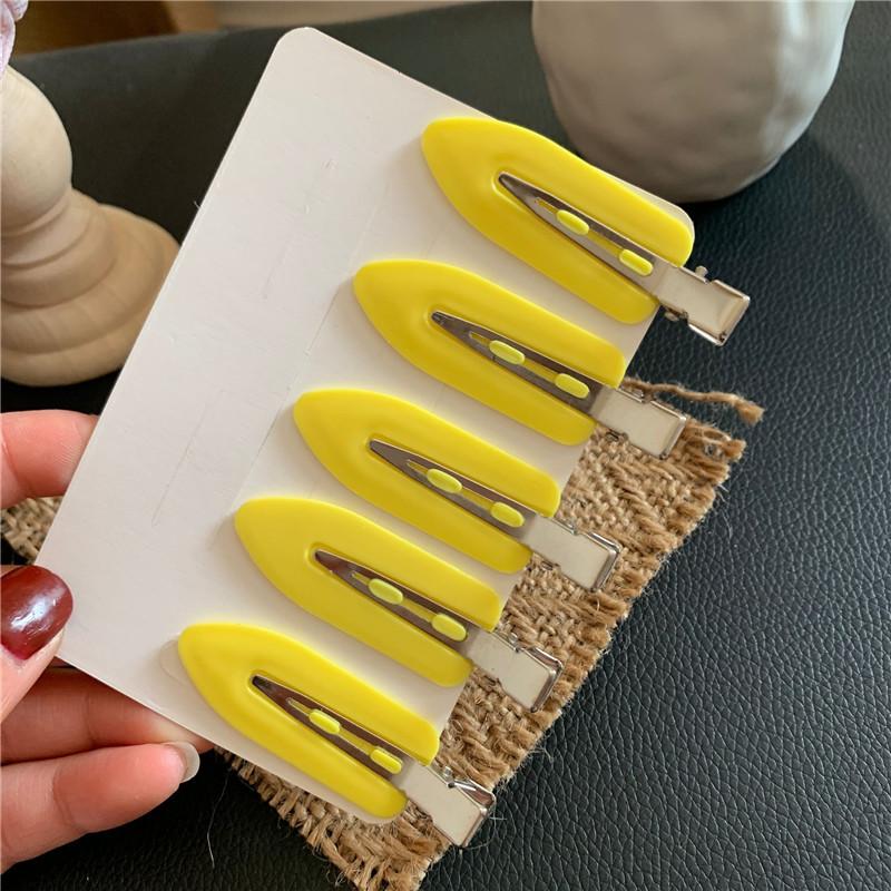 5/10pcs Set No Crease Basic Hair Clips for Women And Girls Hair Accessories No Bend Barrettes for Hair Styling