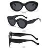 Trendy Eyewear Retro Sun Glasses Thick Frame Oversized Sunglasses Oval Sun Glasses