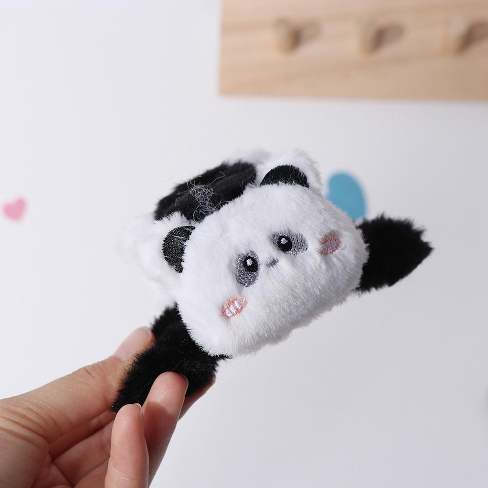 Acrylic Animal Shark Clip Rabbit Winter Cross Hair Clip Cute Plush Panda Hair Claw  Party