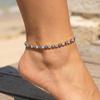 Anlaufgeschütztes Evil Eye Tennis-Fußkettchen-Armband für Damen, Glücksbringer Nazar Türkisches Auge Strasskettchen, Schutz-Amulett Schmuck Geschenk