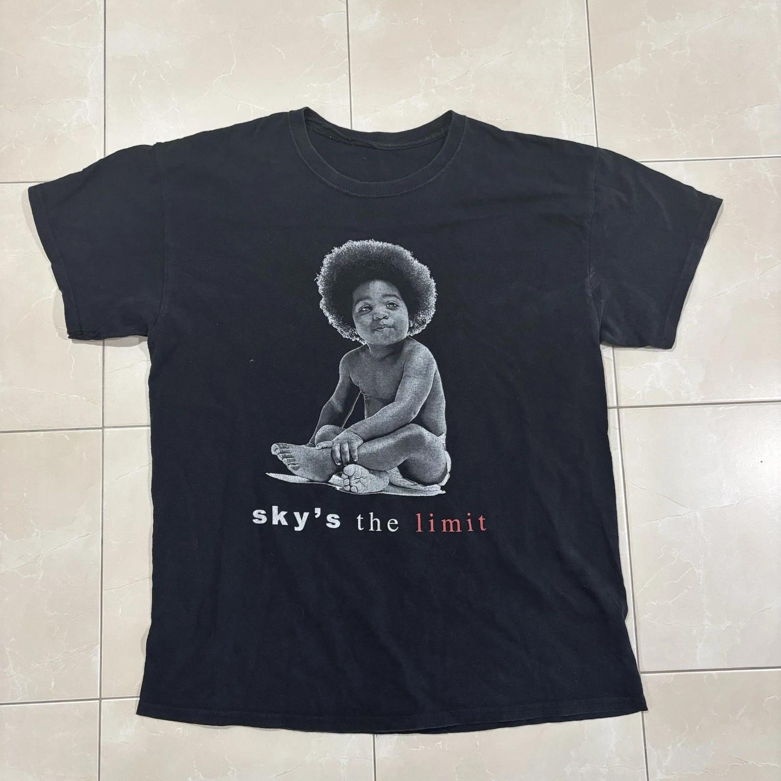 Vintage Rap Tee Biggie Smalls Notorious Big T Shirt Men’s L Skys The Limit 90s XL
