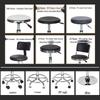 WST208 Round Stainless Steel Adjustable Swivel Stool