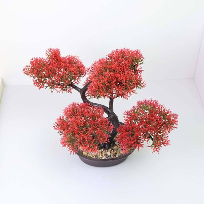 Home Decor Artificial Pine Tree With Plastic Material For Living Room And Office Display