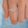Luxury 925 Sterling Silver Classic Ring for Women Jewelry Simple Imitation Diamond Women's Ring Engagement Wedding Gift