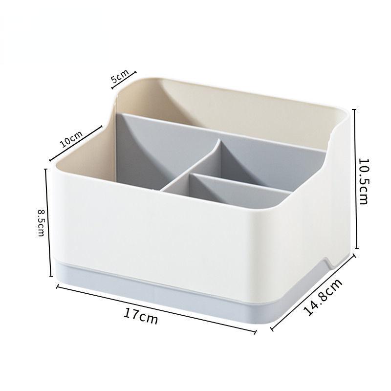 

Настольный органайзер с несколькими отделениями для дома, гостиной, журнального столика, органайзер для беспорядка с дистанционным управлением, офисный многофункциональный ящик для хранения серый