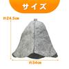 AINetJP Sauna Hat, Sauna Cap, Wool Material, Prevents Hot Flashes, Protects the Scalp, Unisex, Toning (Gray)