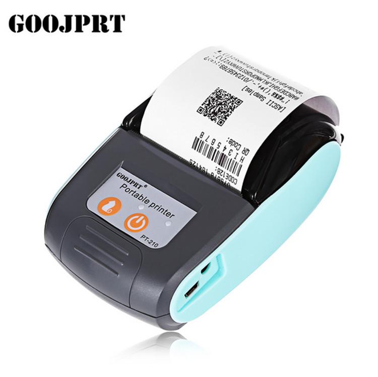 Jingpu 58mm Wireless Bluetooth Thermal Printer for Takeaway & Barcode Receipts