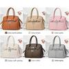 Crossborder Style Pu Large Capacity Shoulder Bag With Double Zipper For Daily Use