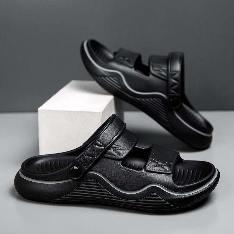 Fashion Casual Comfortable Soft Rubber Sandals Beach Shoes Slip On Mens Sandal For Male Sandles Sandalias Hombre Sandale Homme hombre
