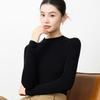 Top-Quality Seamless 100% Wool Half-High Neck Sweater, Slim Fit Knit Base Layer for Autumn & Winter.