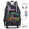 Cartoon Game Merchandise With Usb Hiking Bag College Students Outdoor Travel Large Capacity Backpack Bag