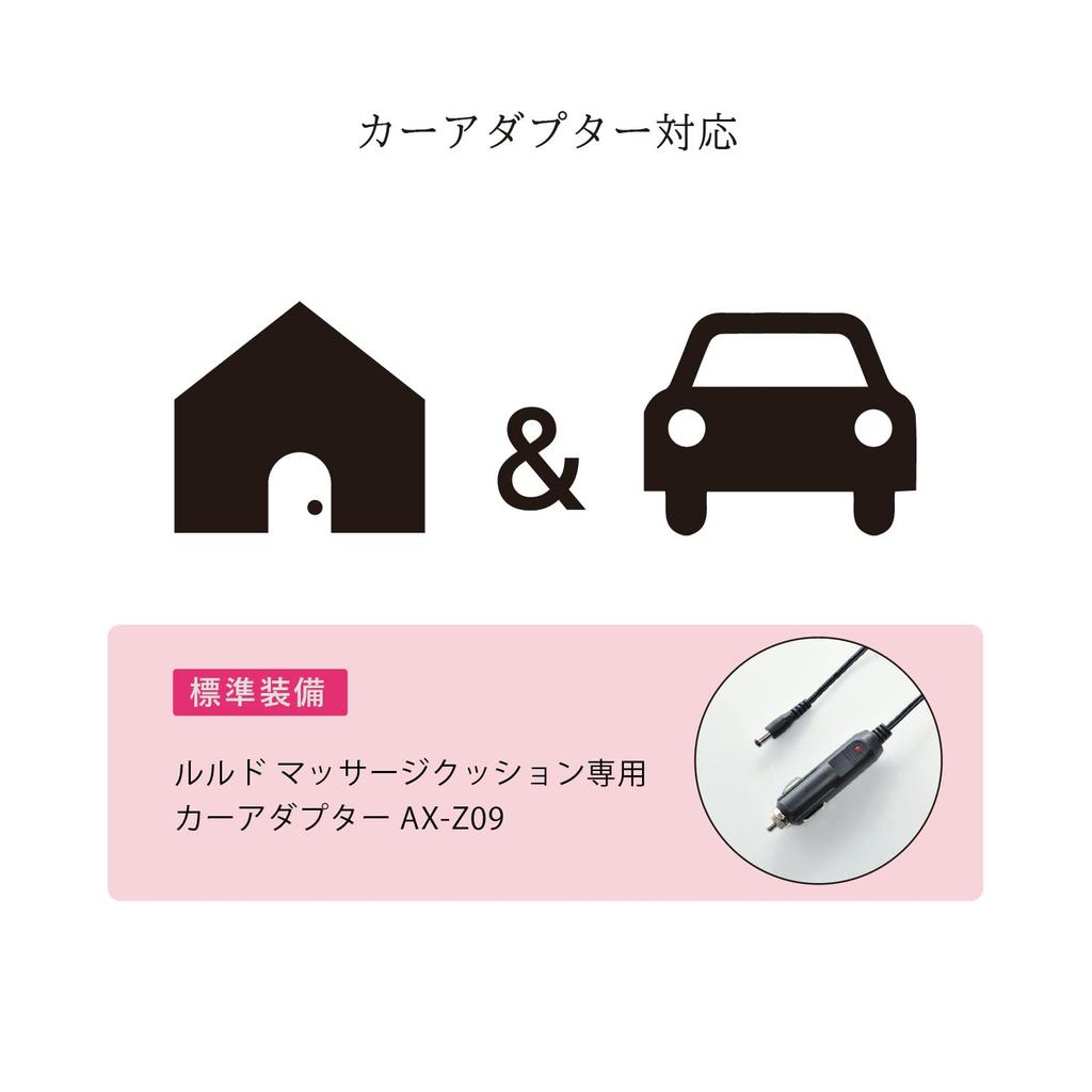 Atex Lourdes Massage Cushion Pro Back Buttocks Waist Neck Thighs Calf Liberty Pattern Liberty Blue AX-HCL1480A02