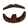 Costume Mustache and Goatee Set with Adhesive Wear for Cosplay Looks, Theater Outfits, Party Styling and Booth Photos