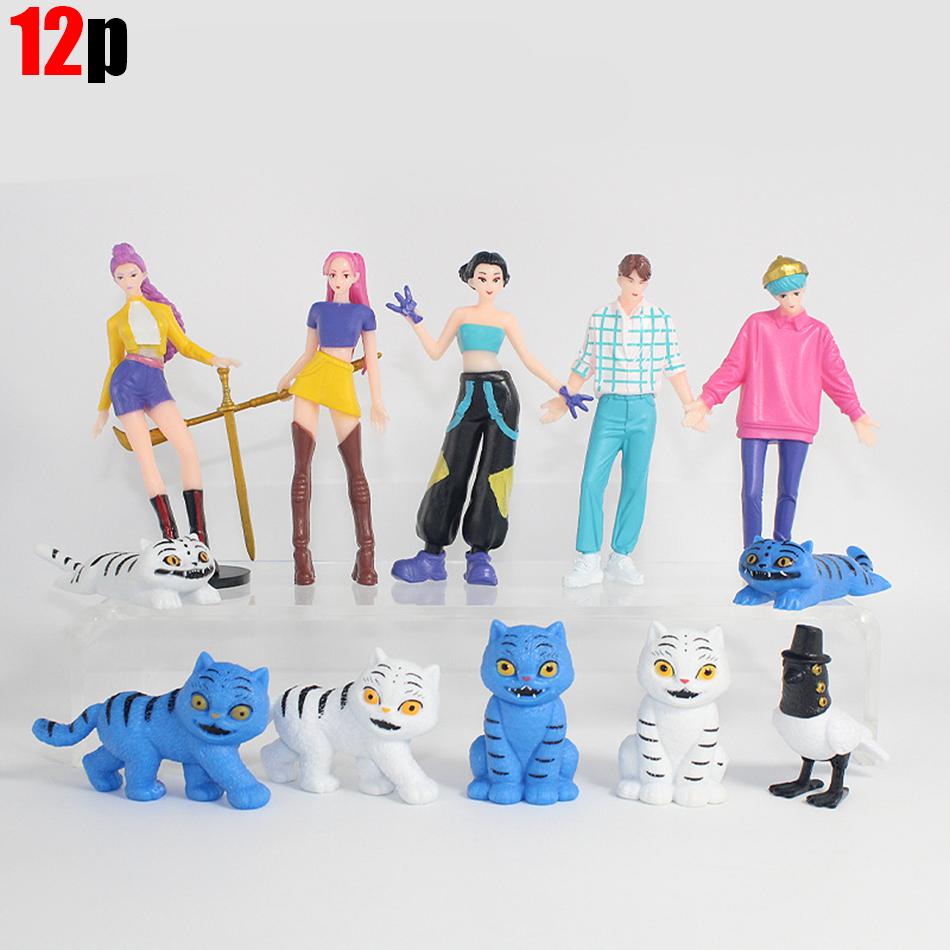 4 Style Kpop Demon Hunters Action Figure Toy Derpys Tiger Rumi Mira Zoey Sussy Figurine Doll For Fans Gift Collection Model