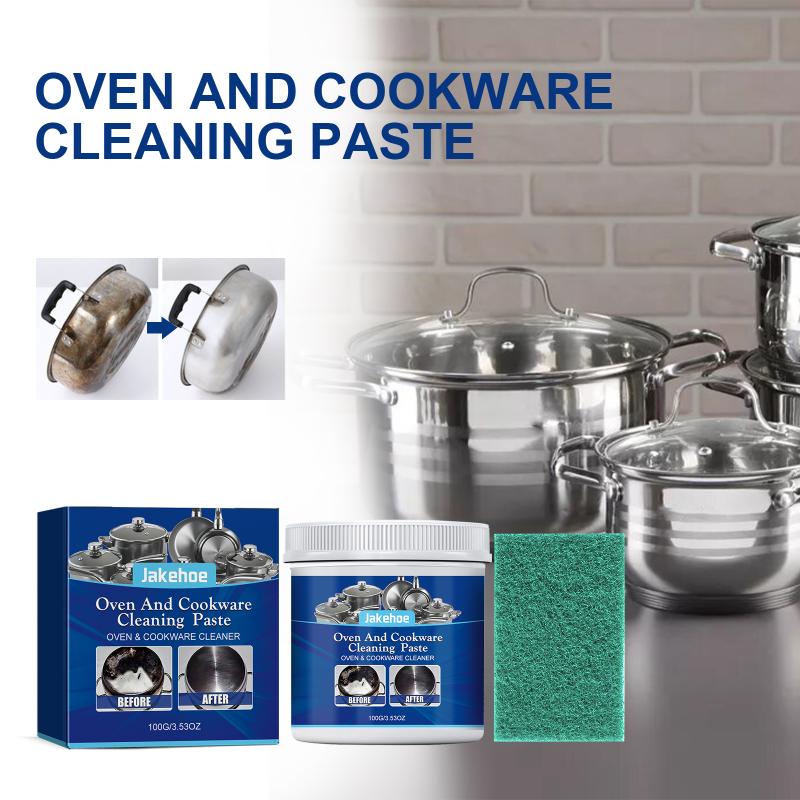 Stainless Steel Cleaning Paste Oil Rust Stain Remover Cream Kitchen Range Hood Pot Cookware Cleaner for Deep Cleansing Tasks