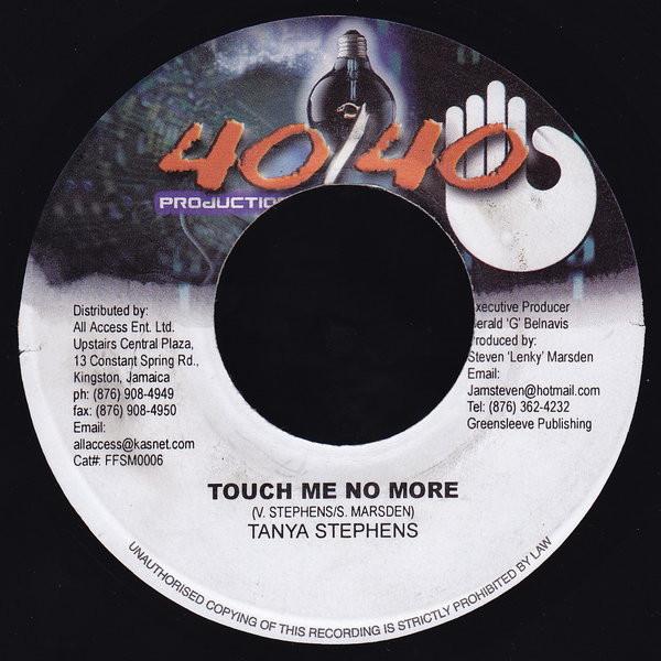 

7-дюймовая пластинка TANYA STEPHENS - Touch Me No More FFSM0006 40/40 Productio 2002 Ямайка Регги, Ска и Даб Б/У
