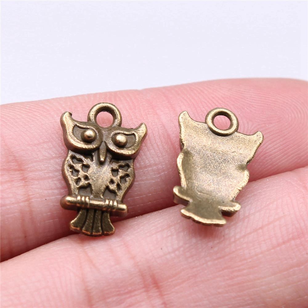 

Подвеска в виде совы, Женские украшения, Этнические материалы A39-20pcs-17x11mm