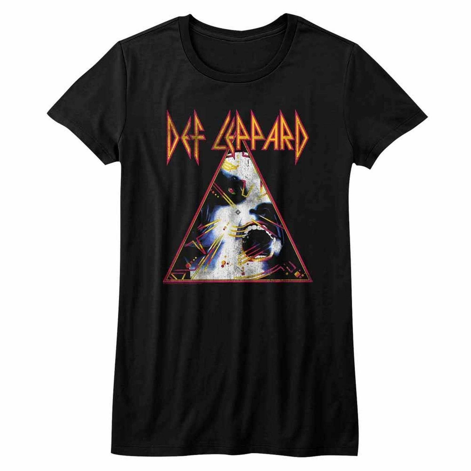 Def Leppard Nobghyst Black Junior Women s T-Shirt S