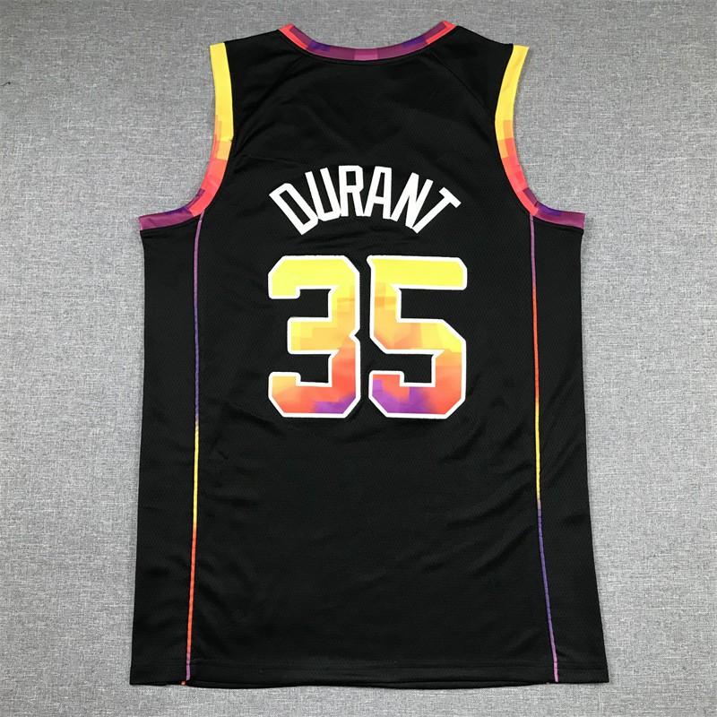 Mens Phoenix Suns 35 Kevin Durant Basketball Jersey Embroidered Cotton Sportswear Practice Game Casual Wear