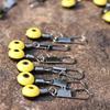 30 Pcs Sea Fishing Space Beans Medium Yellow and Red Bean Connectors Fishing Gear Accessories Outdoor Fishs Articles