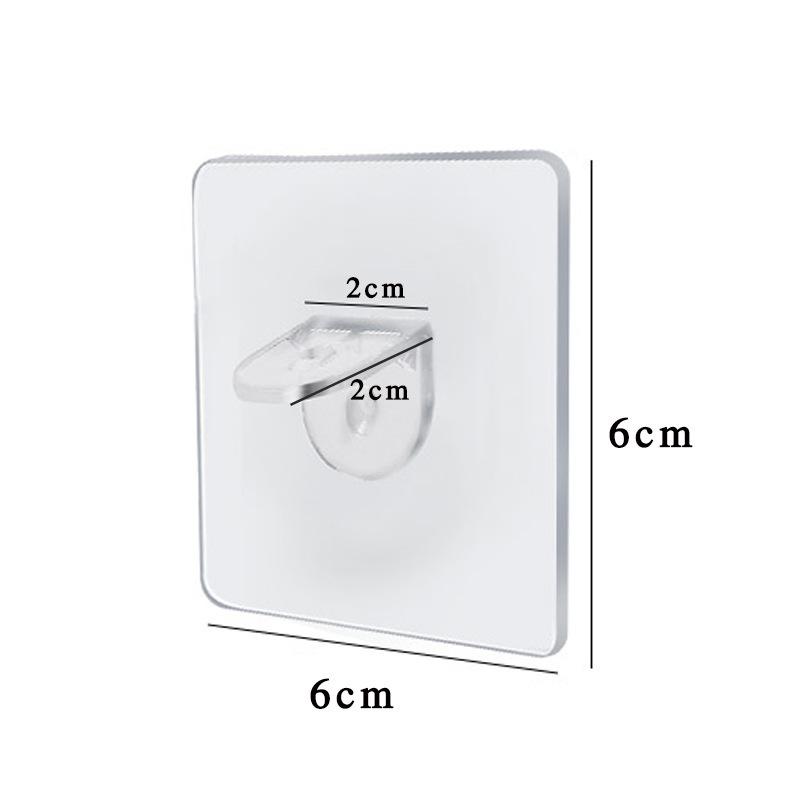 

10 шт., многослойная перегородка для гардероба без гвоздей, стойка для поддержки клейкого слоя 6*6CM-10Pcs чистый