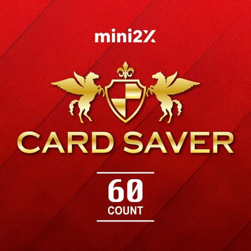 Mini2x TCG Sleeves, Card Saver Top Loader, 124x84mm, 60 Sleeves, PSA BGS Certified