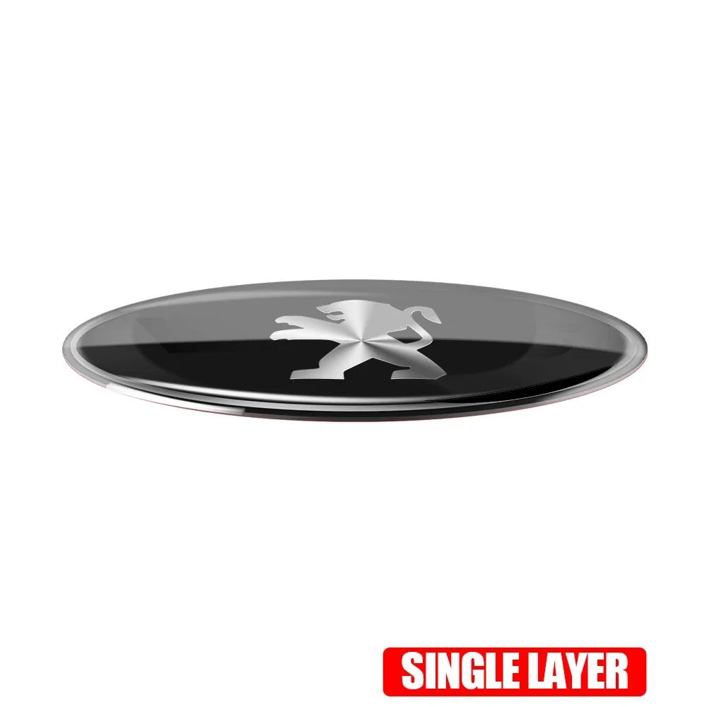 

Car Sticker 2025 Hot 3D ABS Aluminum Car Sticker Body Trunk Decoration Sticker Accessories For Peugeot 207 3008 206 208 308 307