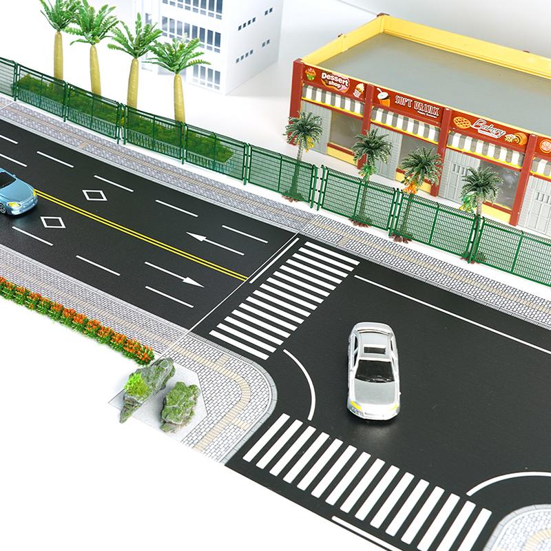 1Pcs Diy Building Kits Modeling Materials Micro Landscape Dioramas Simulation Traffic Road Base Plate N Scale Model Pvc Board