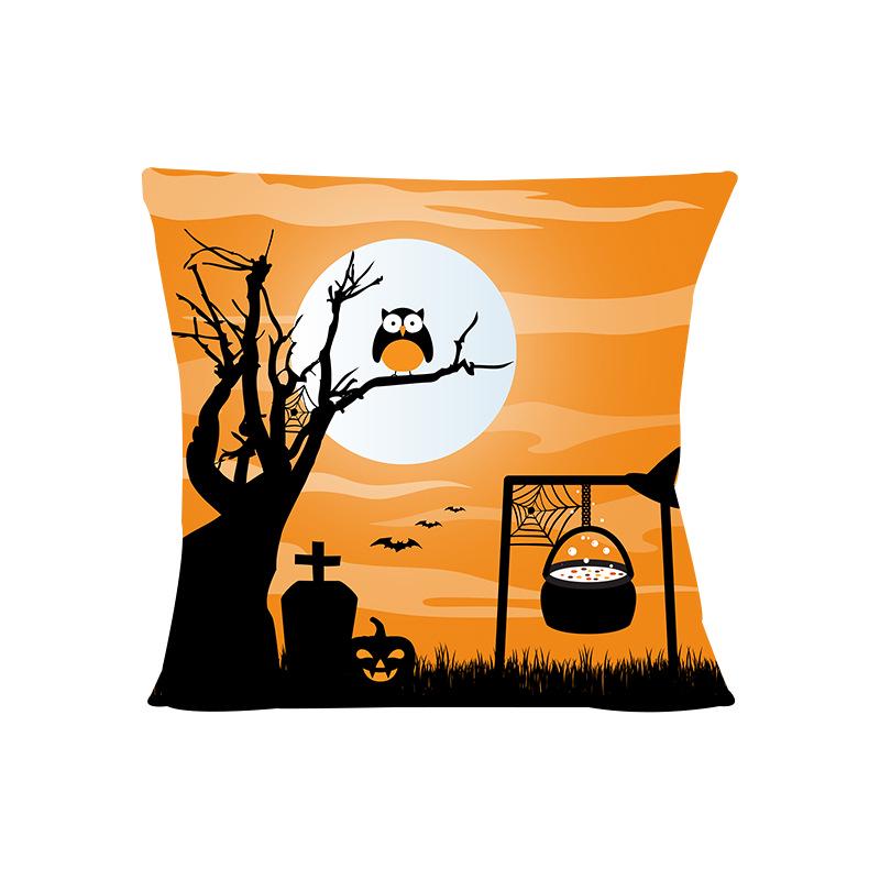 Copricuscino da divano zucca di Halloween nordico