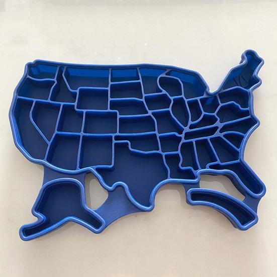 Ice Cube Maker Easily Demold  Irregular Shapes Silicone the United States of America Ice Cube Trays And Popsicle Molds Bar Accessories