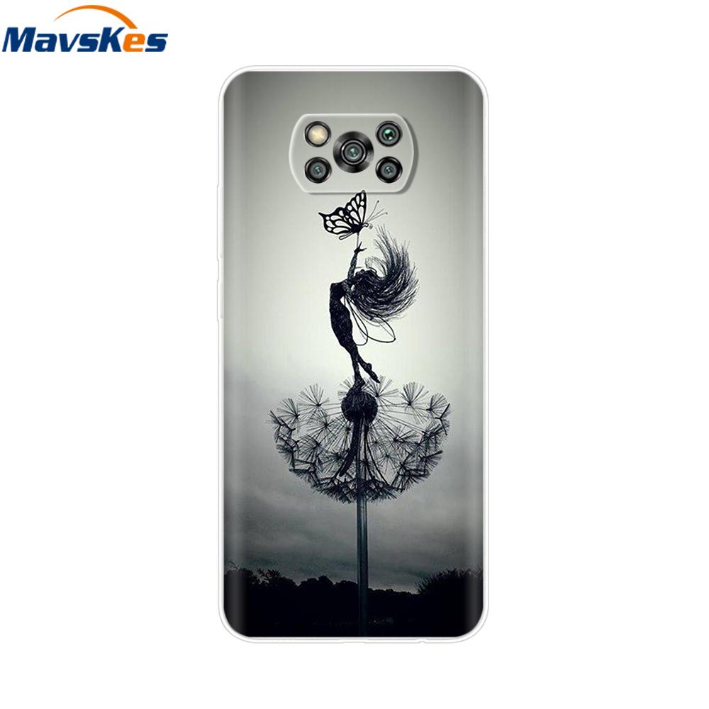 Pour Xiaomi POCO X3 Coque Pour Poco X3 Pro NFC Silicone Souple Arrière Pour Poco X3 POCOX3 X 3 NFC 6.67'' Fundas Coques Coque Pare-chocs