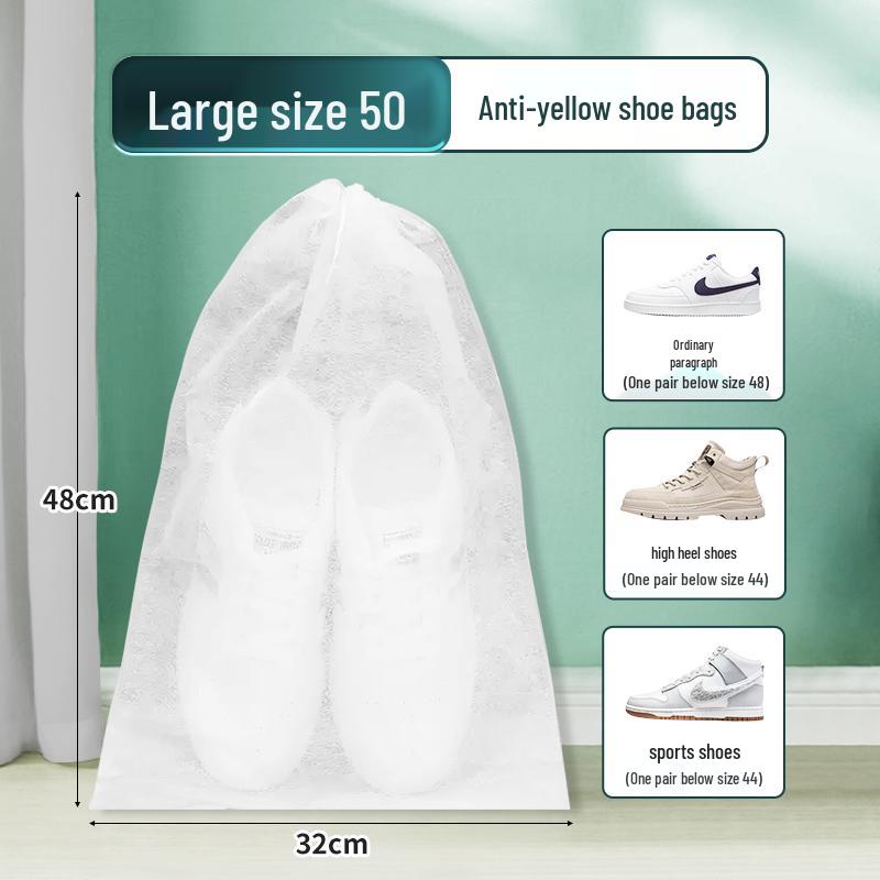 Shoe Drying & Storage Bag - Anti-Yellowing, Dustproof, Moisture-Proof Travel Cover for White Shoes