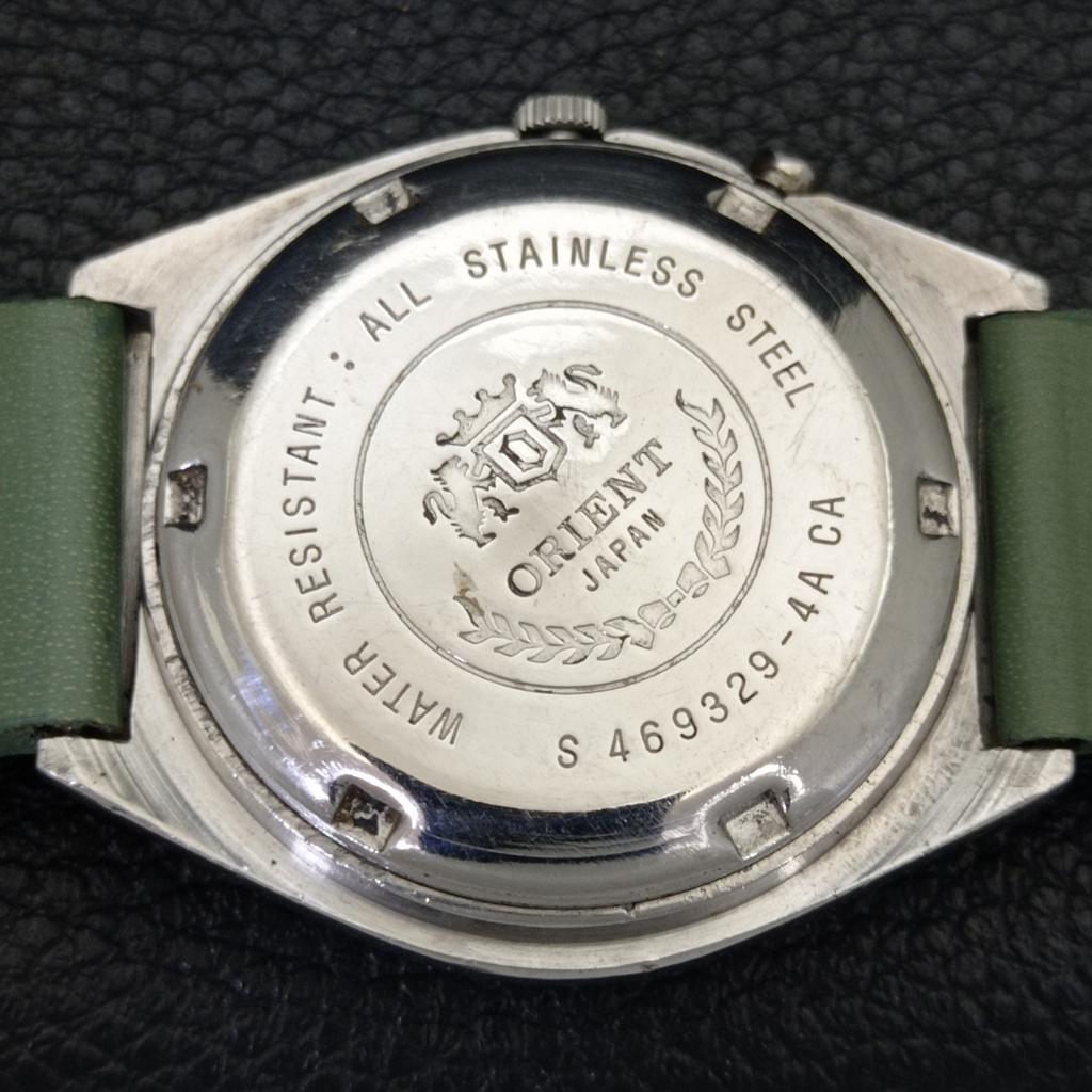 VINTAGE ORIENT AUTOMATIC 46941 JAPAN MENS WHITE COLOR DIAL WATCH a700664-5 R204-a700664