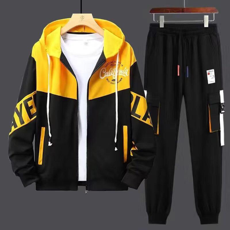 Men's Trendy Hooded Cardigan - Casual Loose Fit Sweatshirt for Spring & Autumn